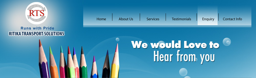 RITIKA TRANSPORT SOLUTIONS - Rendering Services
